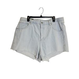 Wild Fable Cutoff Shorts Super High Rise Light wash denim size 17 3" inseam NEW!
